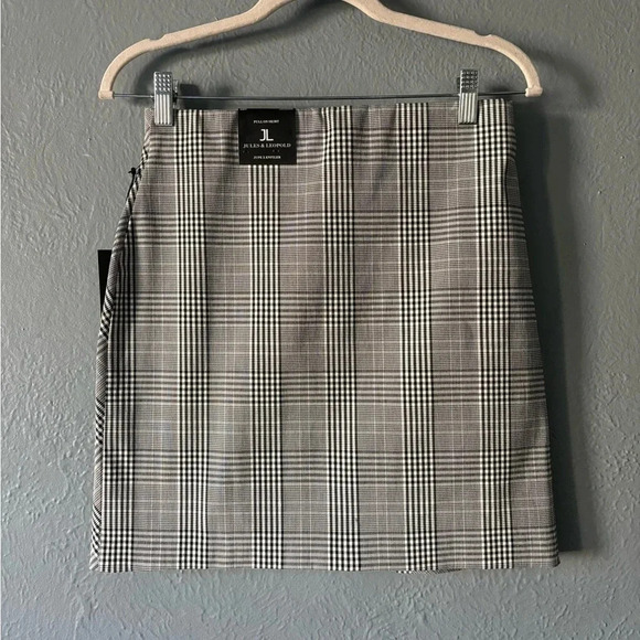 Jules and Leopold | pull on | plaid | black & white | skirt | small - Picture 8 of 8